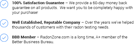 Why Shop with RadonZone.com